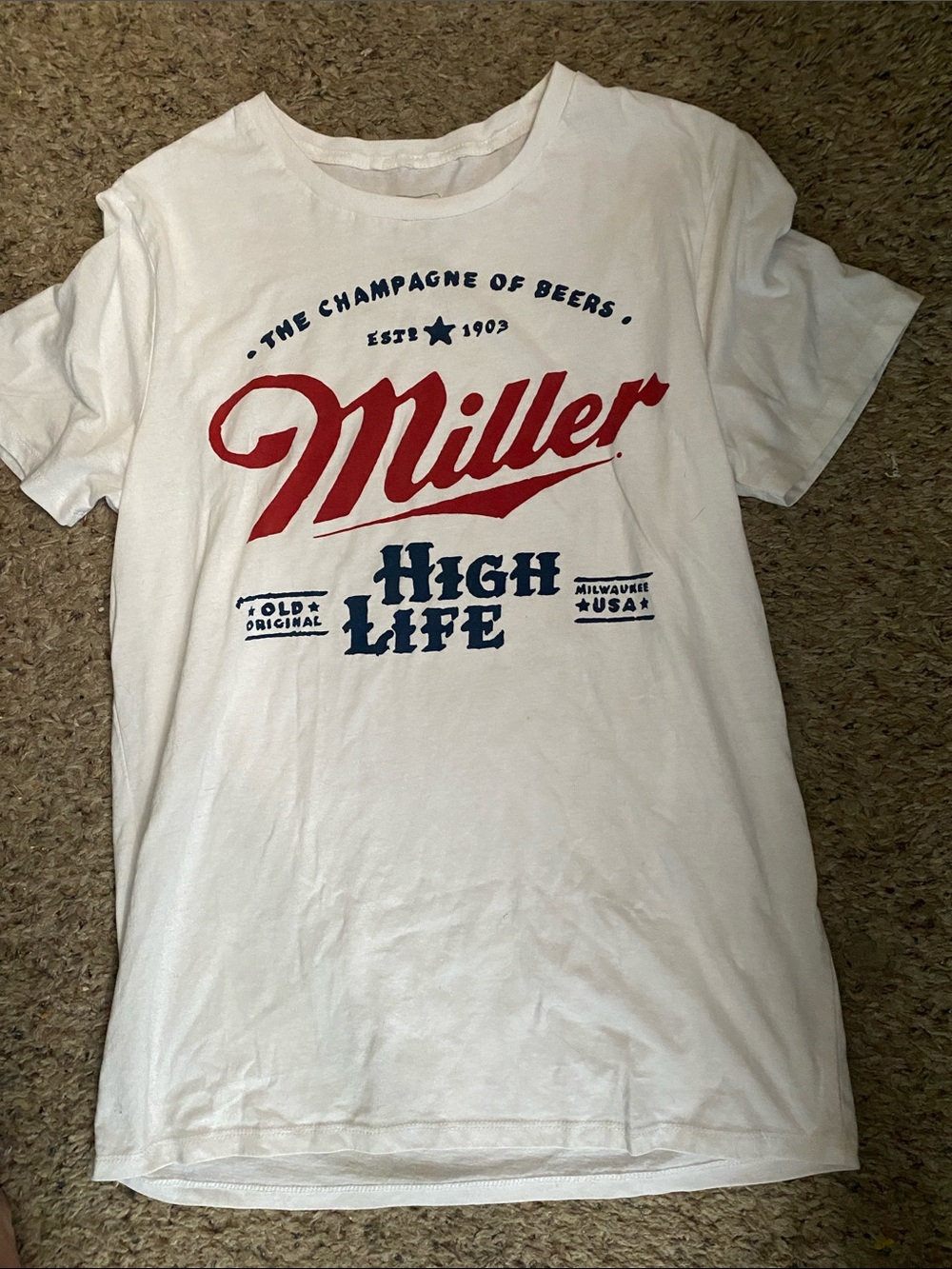 Miller High Life Short Sleeve Graphic Tee - White